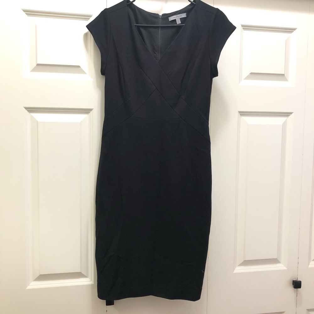 Classiques Entier Black V Neck Mini Dress size 6 - Picture 2 of 13